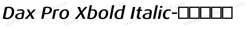 Dax Pro Xbold Italic字体转换